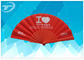 Plastic + Polyester Fabric 23cm Personalized Hand Fans Business Gifts